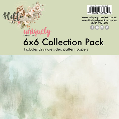 Uniquely Creative - Hello Darling - 6 x 6 Collection Pack