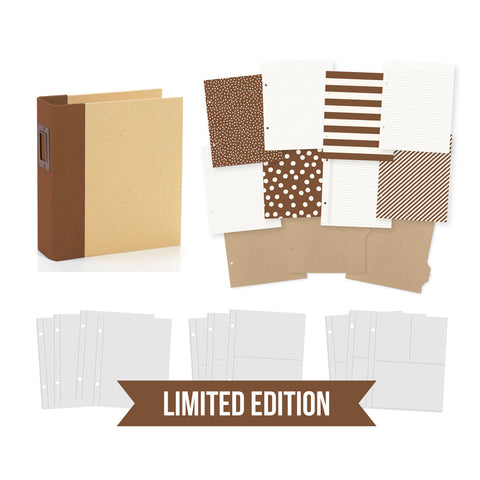 Simple Stories - SN@P! Limited Edition 6x8 Binder - Brown