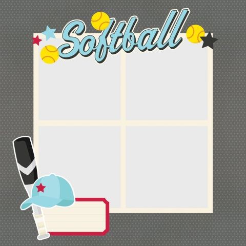 Simple Stories - Softball - Simple Pages Page Pieces