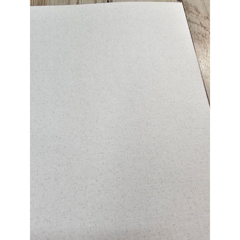 Artisan Cardstock - Linen Speckletone White - 12x12 SINGLE Sheet