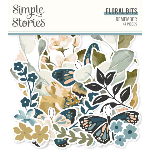 Simple Stories - Remember - Floral Bits & Pieces