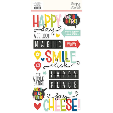 Simple Stories - Say Cheese Magic - Foam Stickers