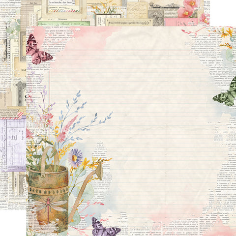 Simple Stories - Simple Vintage Meadow Flowers - 12x12 Single Sheet - Wild & Beautiful