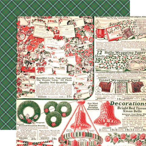 Simple Stories - Holly Jolly - All Wrapped Up - 12x12 Single Sheet