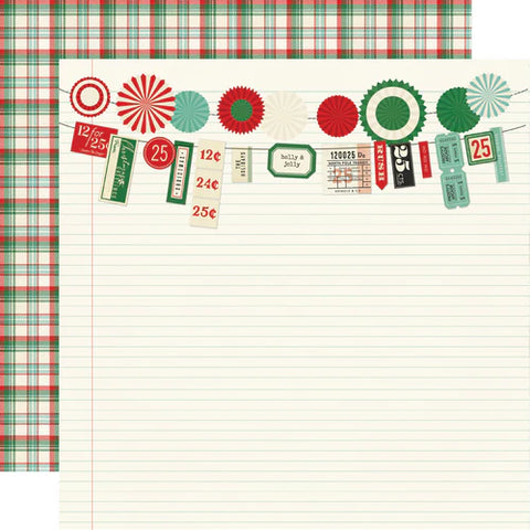 Simple Stories - Holly Jolly - Holiday Fun - 12x12 Single Sheet