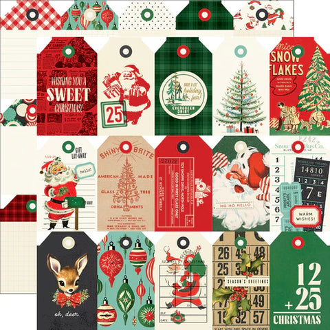 Simple Stories - Holly Jolly - Tags Elements - 12x12 Single Sheet