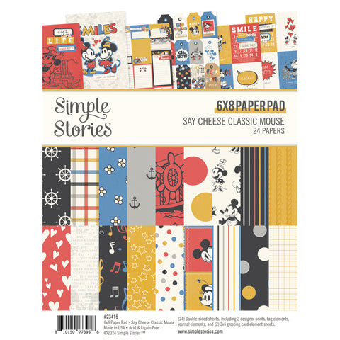 Simple Stories - Say Cheese Classic Mouse - 6x8 Paper Pad