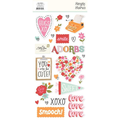 Simple Stories - Heartstrings - Foam Stickers