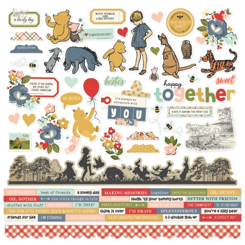 Simple Stories - Say Cheese Classic Pooh - Cardstock Stickers - PRE-ORDER - Ship Mid-January 2025