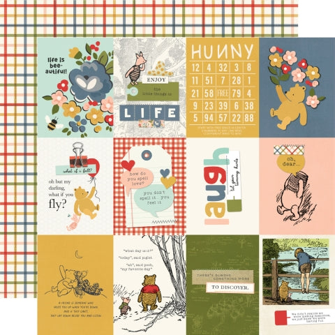 Simple Stories - Say Cheese Classic Pooh - 12x12 Single Sheets - 3x4 Elements - PRE-ORDER - Ship Mid-January 2025