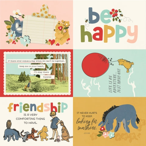 Simple Stories - Say Cheese Classic Pooh - 12x12 Single Sheets - 4x6 Elements - PRE-ORDER - Ship Mid-January 2025