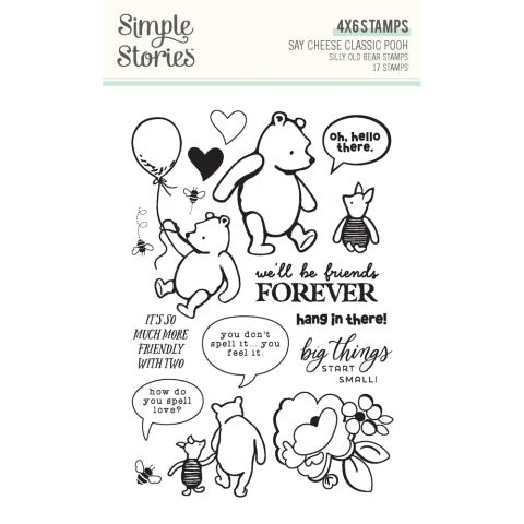 Simple Stories - Say Cheese Classic Pooh - Silly Old Bear Stamps - PRE-ORDER - Ship Mid-January 2025