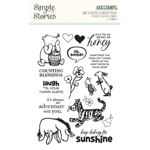 Simple Stories - Say Cheese Classic Pooh - Friends Forever Stamps - PRE-ORDER - Ship Mid-January 2025