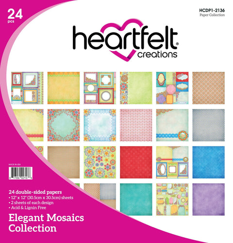 Heartfelt Creations - Elegant Mosaics - 12x12 Paper Collection / 2136