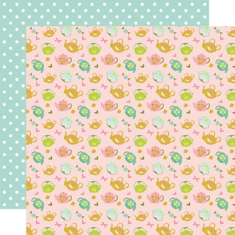 Simple Stories - Tea Garden - 12x12 Single Sheet - Tea Party