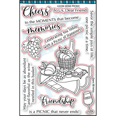 Dare 2B Artzy Wine Picnic Stamp Set