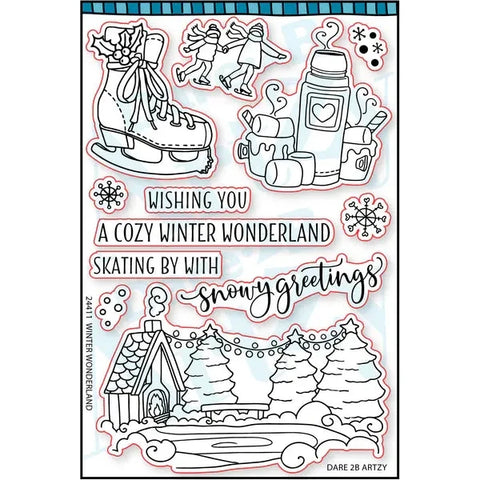 Dare 2B Artzy Winter Wonderland Stamp Set