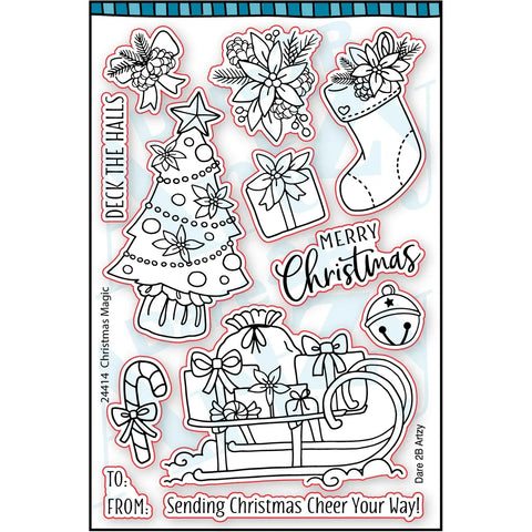 Dare 2B Artzy Christmas Magic Stamp Set