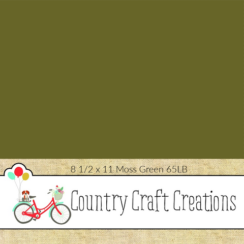 Artisan Cardstock - 65 LB Vellum - Moss Green / 15 PK / 8 1/2 x 11 Sheets