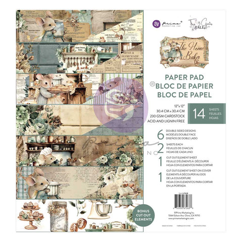 Prima - The Home Baker Collection - 12x12 Paper Pad