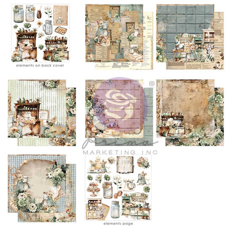 Prima - The Home Baker Collection - 12x12 Paper Pad