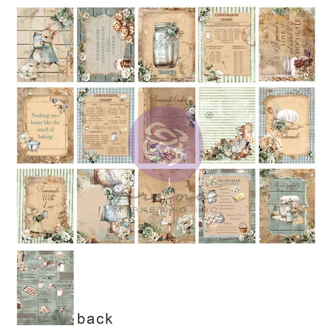 Prima - The Home Baker Collection - 3x4 Journaling Cards