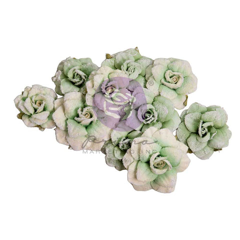 Prima - The Home Baker Collection - Flowers - Mint Chip Roses - 10PCS - 2744