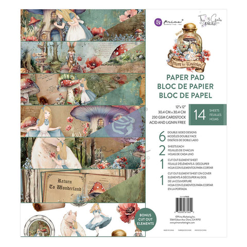 Prima - Return To Wonderland Collection - 12×12 Paper Pad