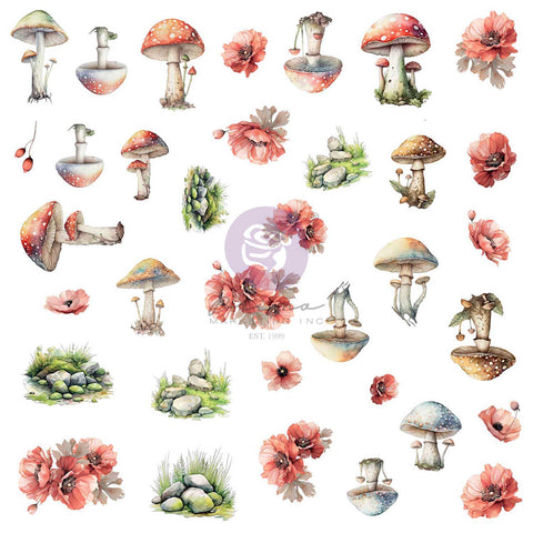 Prima - Return To Wonderland Collection - Ephemera – Wonderland Forest Finds – 70 pcs