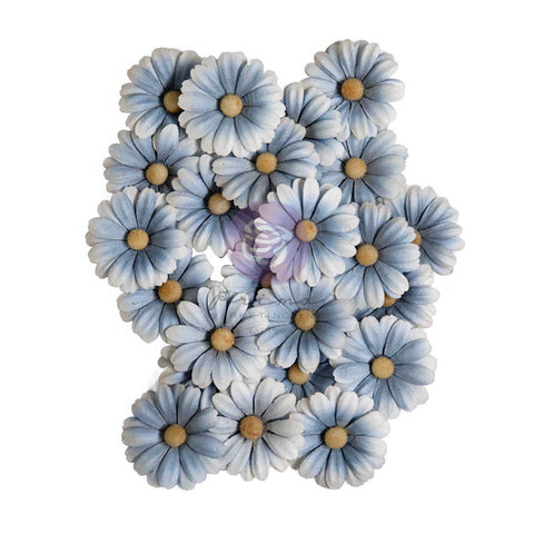 Prima - Return To Wonderland Collection - Flowers – Blue Mist – 24 pcs - 5783