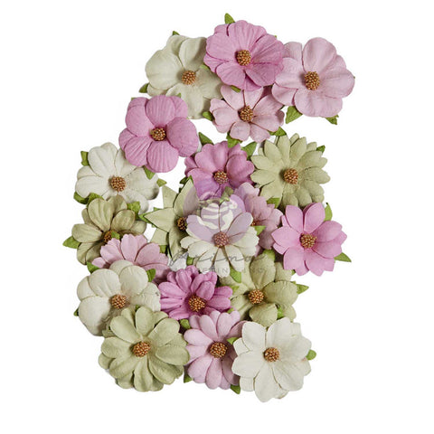 Prima - Serene Petals Collection - Flowers - Morning Hush - 20 pcs - 7084