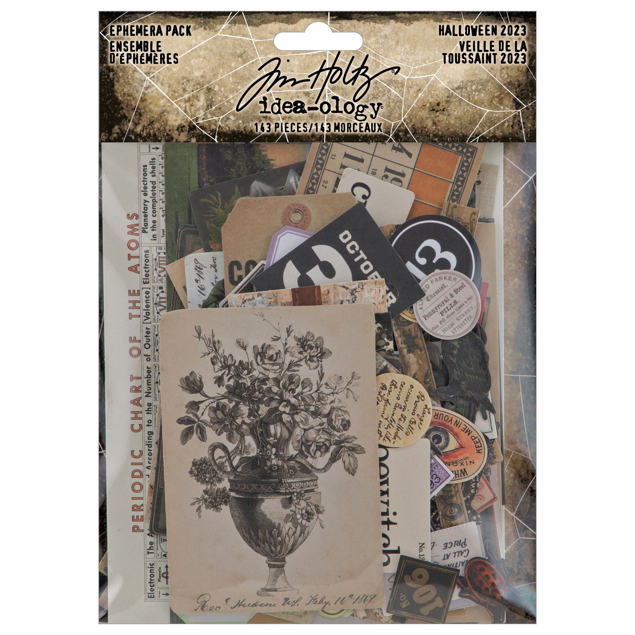 Tim Holtz - Idea-Ology - Halloween Ephemera Pack 143/Pkg - TH94332