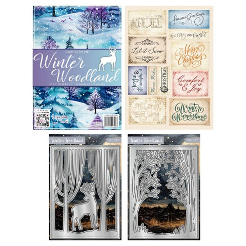 Stamps By Me - Winter Woodland - Die Set - 5x7 Paper Pad