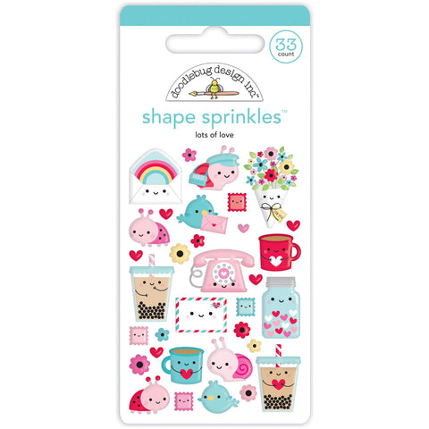 Doodlebug - Lots of Love - Lots of Love Shape Sprinkles / 7549