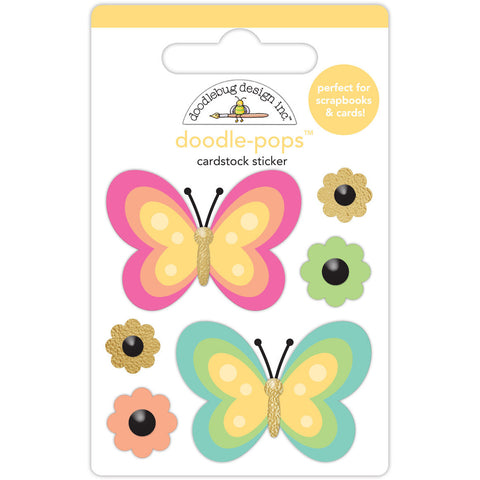 Doodlebug - Hello Again Collection - Doodle-Pops - Fancy Flutters / 8168