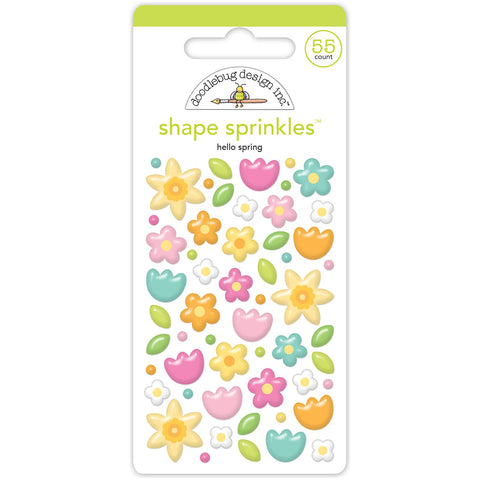 Doodlebug - Bunny Hop Collection - Shape Sprinkles - Hello Spring / 8429