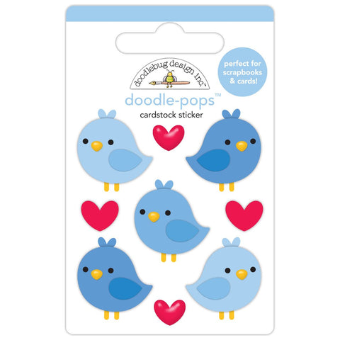 Doodlebug - Hometown USA Collection - Doodle Pops - Blue Birds / 8508