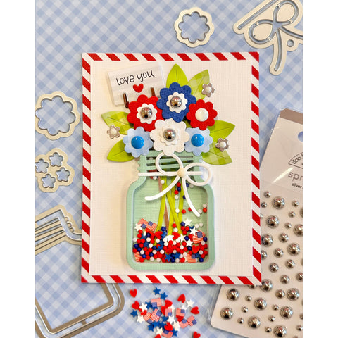 Doodlebug - Hometown USA Collection - Doodle Cuts - Festive Floral / 8523