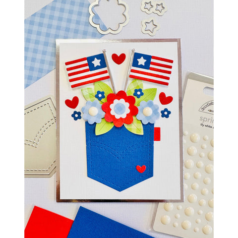 Doodlebug - Hometown USA Collection - Doodle Cuts - Pocket Full O' Pride / 8524