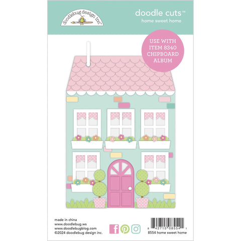 Doodlebug - Home Sweet Home - Doodle Cuts - Die / 8554