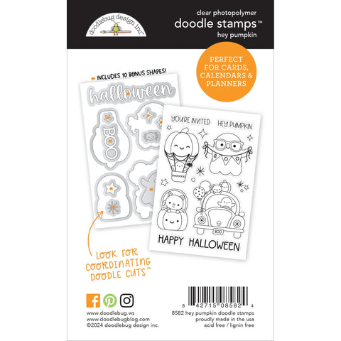 Doodlebug - Hey Pumpkin - Doodle Stamps - Hey Pumpkin / 8582