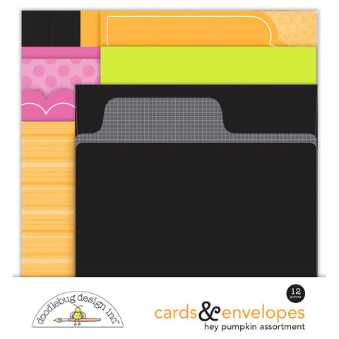 Doodlebug - Hey Pumpkin - Cards & Envelopes / 8589