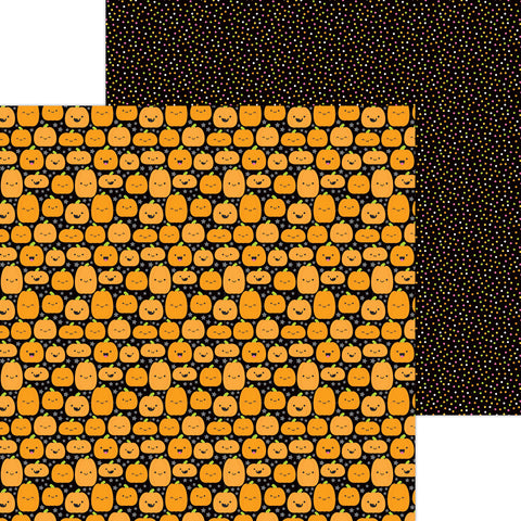 Doodlebug - Hey Pumpkin - 12x12 Single Sheets -Jolly Jack-O-Lanterns / 8601