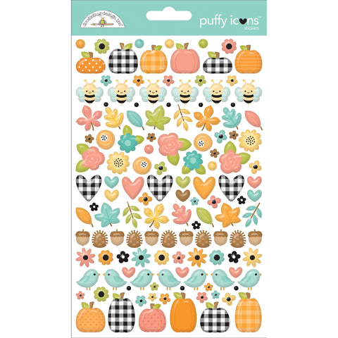 Doodlebug - Farmhouse - Puffy Icons Stickers - 8630