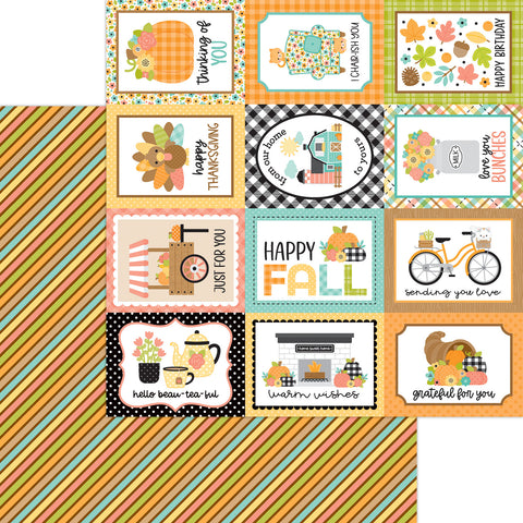 Doodlebug - Farmhouse - 12x12 Single Sheets - Colors Of Fall / 8659