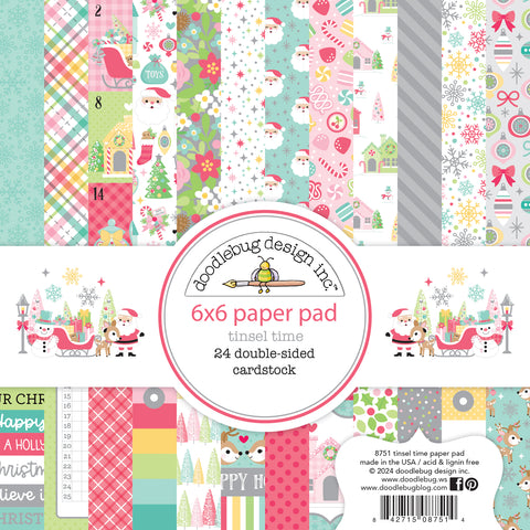 Doodlebug - Tinsel Time - 6x6 Paper Pad / 8751