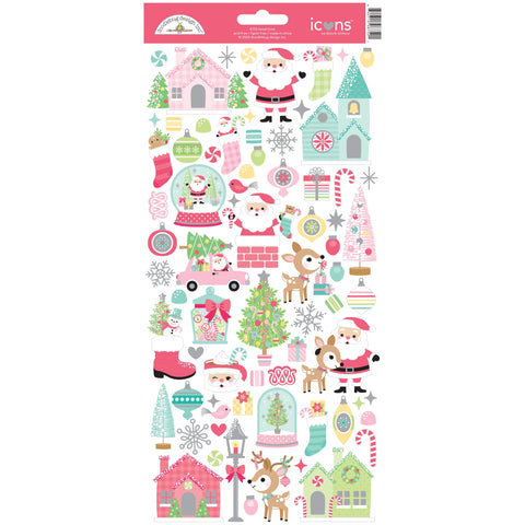 Doodlebug - Tinsel Time - Icon Stickers - Stickers / 8752