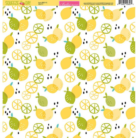 Bella Blvd - Squeeze The Day - 12x12 Single Sheets - Zesty Double / BB2110