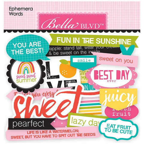 Bella Blvd - Squeeze The Day Collection - Ephemera Words / BB2118