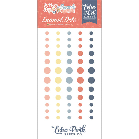 Echo Park - Baby On Board It's a Girl - Enamel Dots